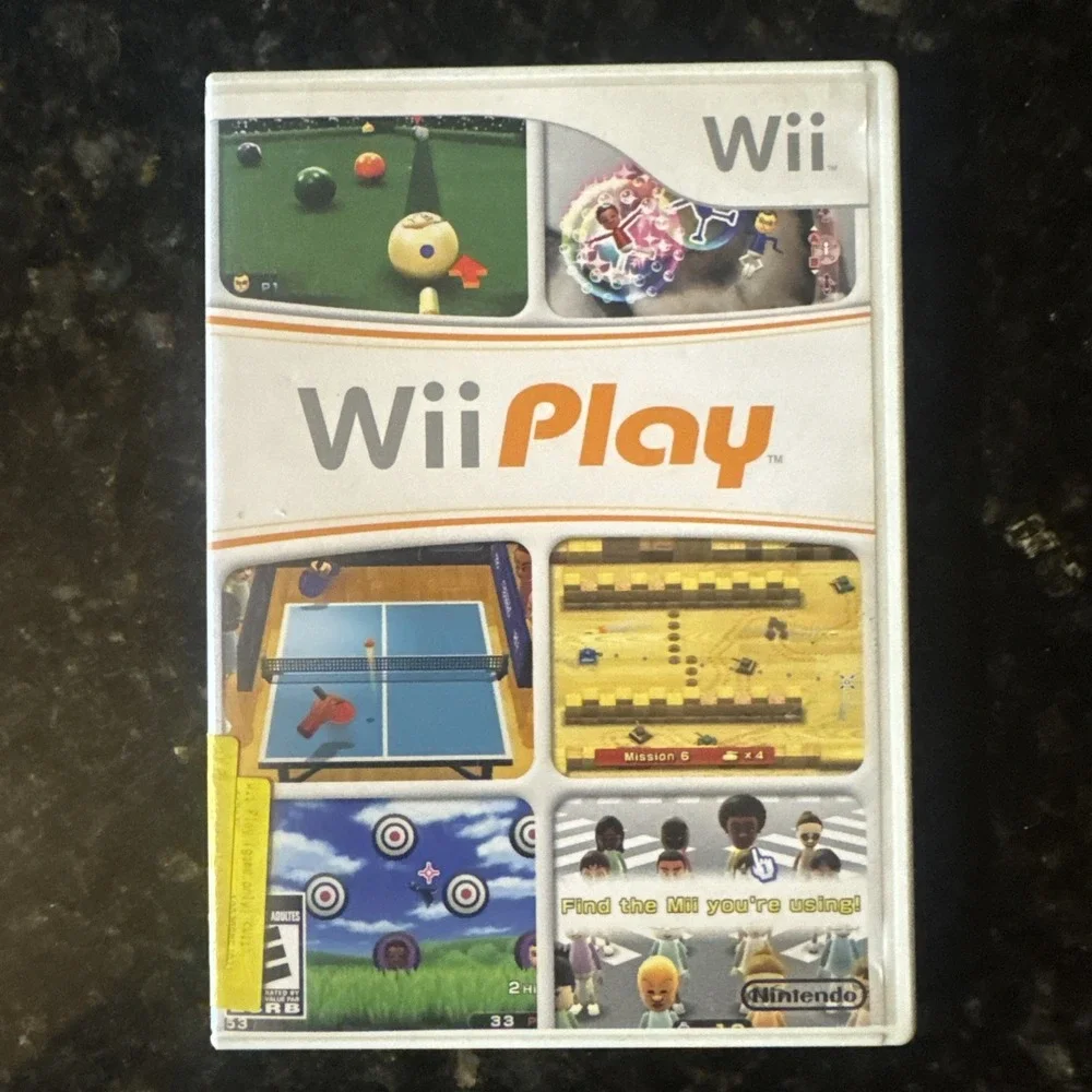 Wii Play Nintendo Wii Sports Game Disc Case & Manual